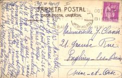 Postal Corrida Corrida de toros Medios de comunicacíon Veronica