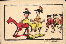 CPA Corrida Course de taureaux Cric Crac 