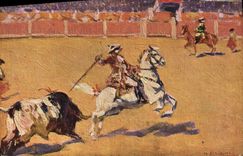 CPA Corrida Course de taureaux Bertuchi 