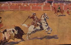 CPA Corrida Course de taureaux Bertuchi 