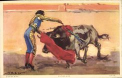 CPA Corrida Course de taureaux Estocade 