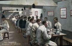 Vintage Postcard Militaria Dragons the refectory alcohol it is death