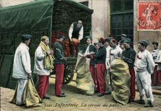 CPA Militaria Infanterie La corvee de pain