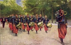 CPA Militaria Les zouzous