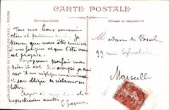 Vintage Postcard Militaria a conscript Child Hen