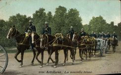 Vintage Postcard Militaria Artillery new behavior