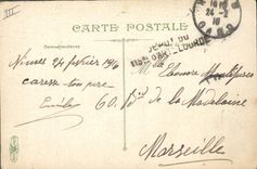 CPA Militaria Artillerie Sur la route du Polygone