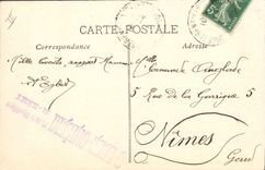 Vintage Postcard St Remy of Provence Antiquites Roman Cachet Cinema Eden Places Republic