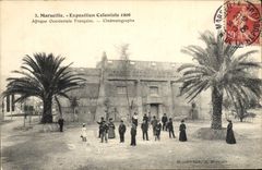 CPA Cinema Exposition coloniale de Marseille Cinematographe de l'Afrique Occidentale 