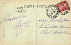 Vintage Postcard Cinema Carnival of Nice XLIII Tank Known with the Profiteers Charlot Pelican