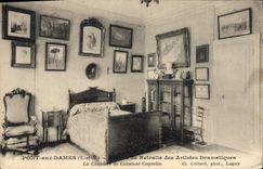 Vintage Postcard Cinema Bridge with the Ladies Old people's home of the stage actors the room of Constant Coquelin