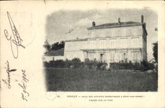 Vintage Postcard Cinema Couilly Villa of the Stage actors has Pont with the Ladies Frontage on the park