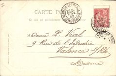 Vintage Postcard Cinema Couilly Villa of the Stage actors has Pont with the Ladies Frontage on the park