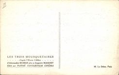 CPA Cinema Les Trois Mousquetaires Alexandre Dumas Auguste Maquet 