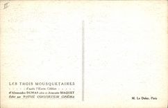 CPA Cinema Les Trois Mousquetaires Alexandre Dumas Auguste Maquet