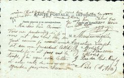 Vintage Postcard Brodee Fantasy Roquebiliere Flowers