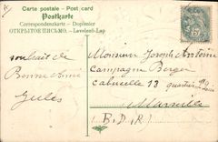 Vintage Postcard Fantaisie Flowers Child Clover Horseshoe