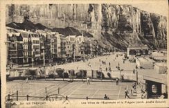 CPA Tennis Le Treport Les villas de l'esplanade et la fregate 