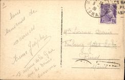 CPA Tennis Le Treport Les villas de l'esplanade et la fregate