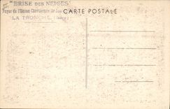 Vintage Postcard Tennis Breaks Snows the Mug Seen on the Mount Rachel