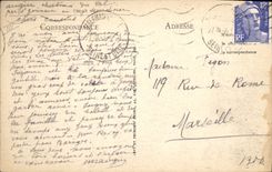 Vintage Postcard Tennis Wood of Cise tennis and the Dusautoy public garden