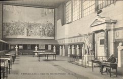 Vintage Postcard Tennis Versailles Room of the play of palm