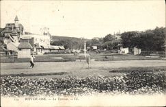 Vintage Postcard Tennis Wood of Cise the terrace
