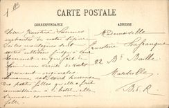 Vintage Postcard Uriage Tennis in the park