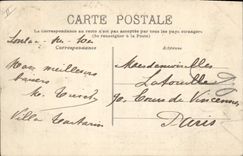 Vintage Postcard Soulac Tree on Sea Under wood twisted Pines