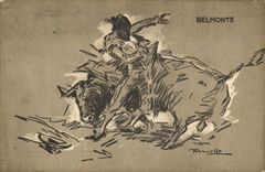 CPA Corrida Course de taureaux Belmonte 