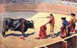 CPA Corrida Course de taureaux Preparing for the end 