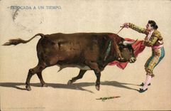 CPA Corrida Course de taureaux Estocada a un tiempo 