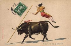 Postal Corrida Corrida de toros Salto tiene la pértiga