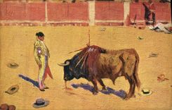 CPA Corrida Course de taureaux Bertuchi 