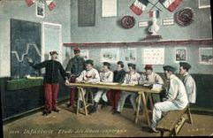 CPA Militaria Infanterie Etude des eleves caporaux