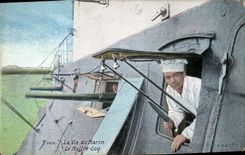 CPA Militaria La vie du marin Le maitre coq