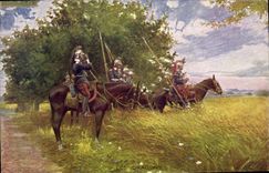 CPA Militaria Les dragons