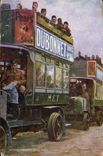 CPA Militaria Autobus londoniens sur le front Dubonnet