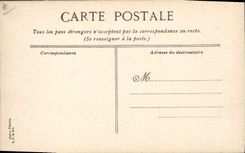 Postal Militaria la vida del marinero Toulon Botes - comandantes al puerto Barcos