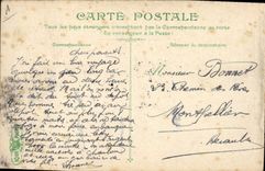 CPA Militaria La vie du marin Pointage d'un canon a tir rapide