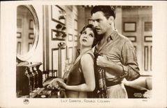 Vintage Postcard Cinema Lily Damita Ronald Colman