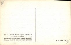 CPA Cinema Les Trois Mousquetaires Alexandre Dumas Auguste Maquet 