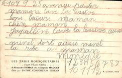 CPA Cinema Les Trois Mousquetaires Alexandre Dumas Auguste Maquet 
