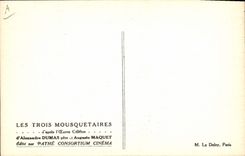 CPA Cinema Les Trois Mousquetaires Alexandre Dumas Auguste Maquet 