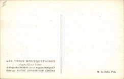 CPA Cinema Les Trois Mousquetaires Alexandre Dumas Auguste Maquet 