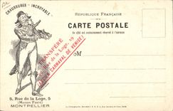 Vintage Postcard Fantaisie Woman 1st Empire Chart has to rub Publicite Montpellier Chaussures Incredible