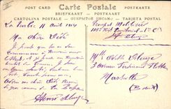 Vintage Postcard the Cape Martin and mountains of Italy seen taken of Turbie