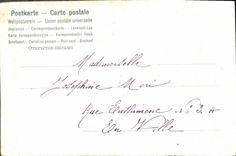 Vintage Postcard Fantaisie Flowers Birds Horseshoe