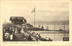 CPA Tennis Evian les Bains Le chalet du golf et les tennis 