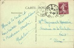 CPA Tennis sur la plage La Faute 